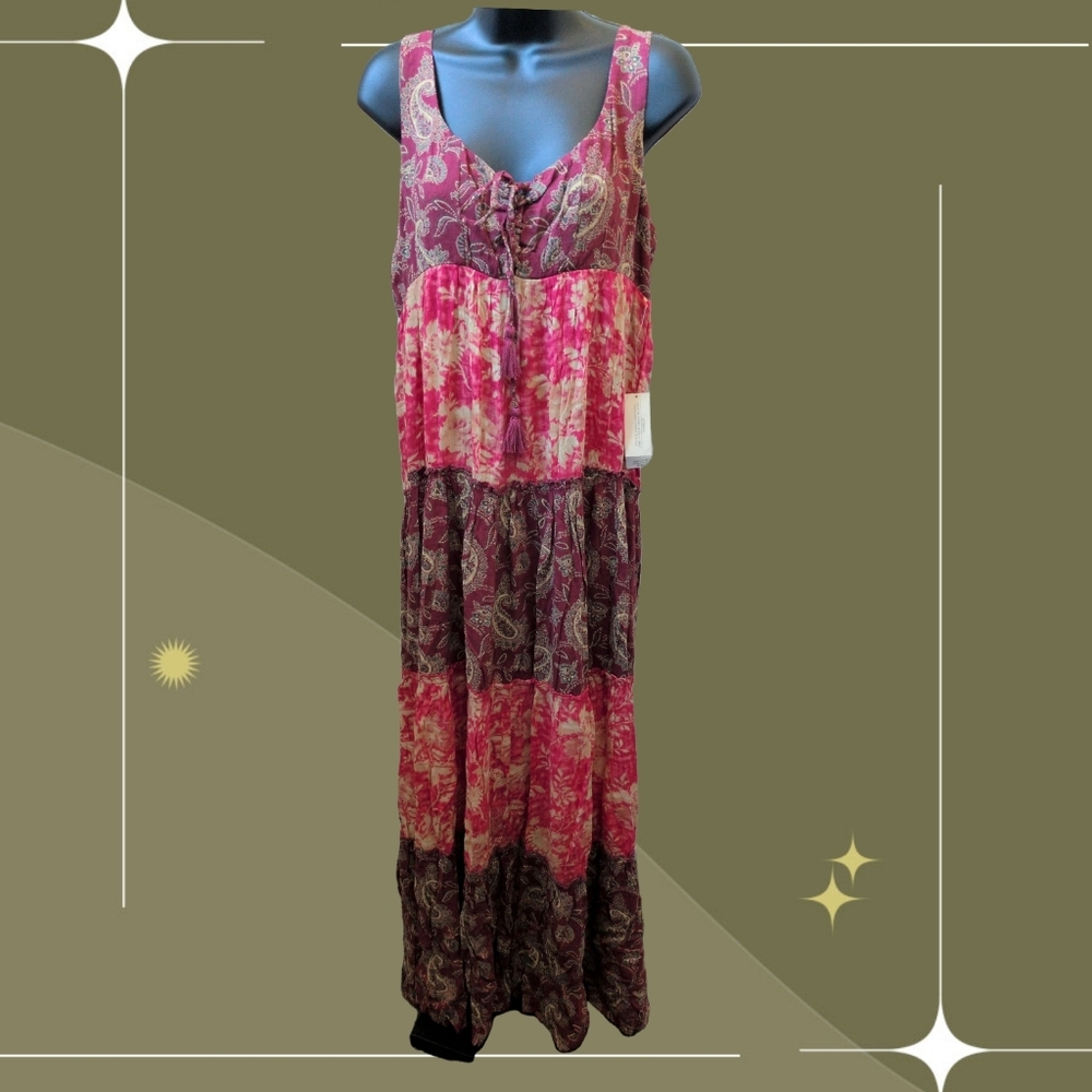 ✨ Nwt Denim And Supply By Ralph Lauren Paisley Maxi Dress Size Medium